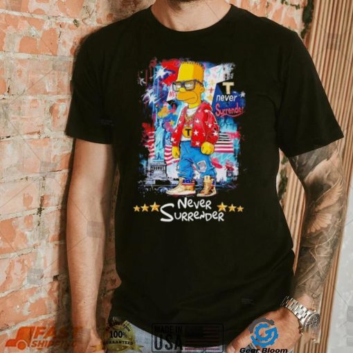 The Simpsons family never surrender shirt