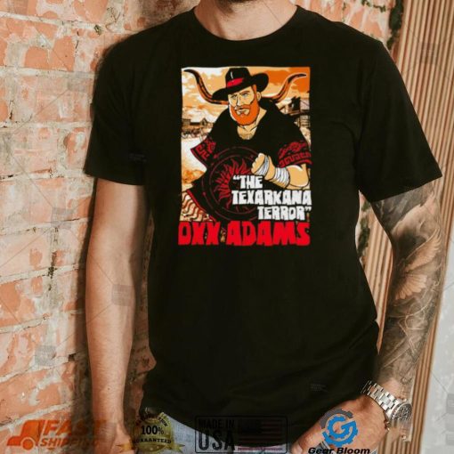 The Texarkana Terror Oxx Adams professional wrestler cartoon shirt