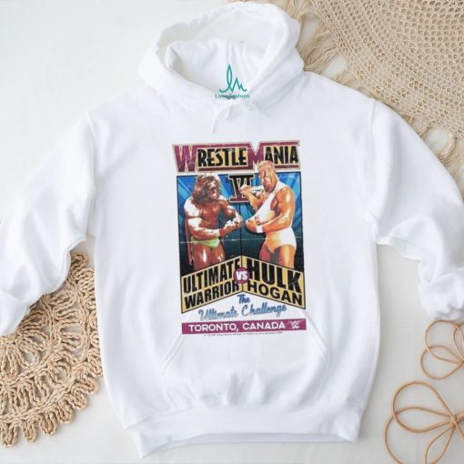 The Ultimate Warrior & Hulk Hogan Mad Engine WrestleMania VI The Ultimate Challenge T Shirt