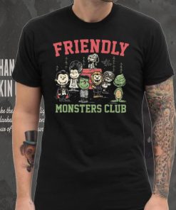 The Universal Monsters X Peanuts Friendly Monsters Club shirt