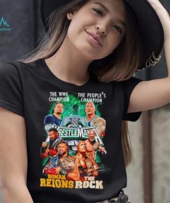 The WWE Champion Roman Reigns and The People’s Champion The Rock shirt