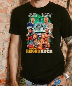 The WWE Champion Roman Reigns and The People’s Champion The Rock shirt