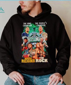 The WWE Champion Roman Reigns and The People’s Champion The Rock shirt