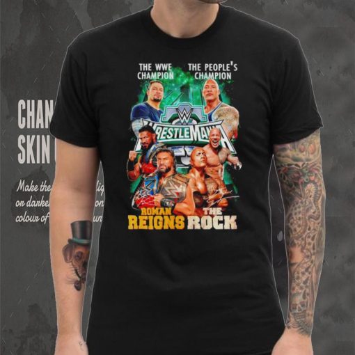The WWE Champion Roman Reigns and The People’s Champion The Rock shirt