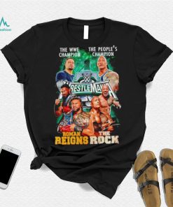 The WWE Champion Roman Reigns and The People’s Champion The Rock shirt