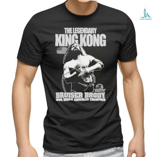 The legendary King Kong bruiser brody NWA brass knuckles champion shirt