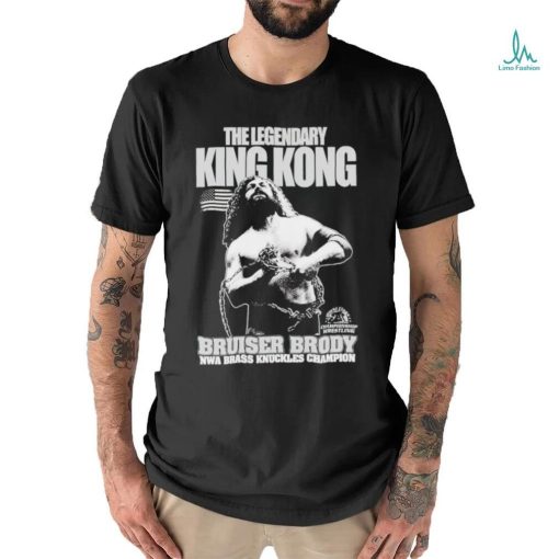 The legendary King Kong bruiser brody NWA brass knuckles champion shirt