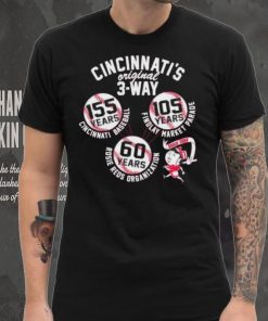 The original 3 way – celebrating 60 years of the rosie reds orginization shirt