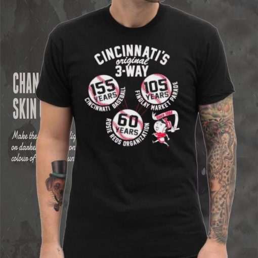 The original 3 way – celebrating 60 years of the rosie reds orginization shirt