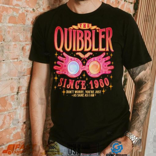 The quibbler since 1980 wizard school shirt