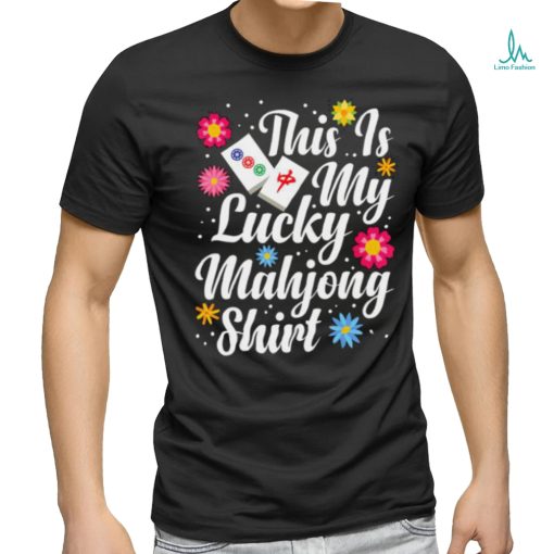 This Is My Lucky Mahjong Flowers Mah Jongg Sock Mahjong T Shirt