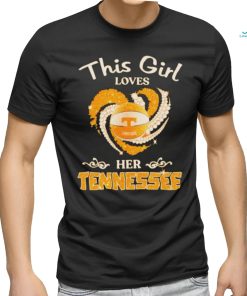 This girl loves her Tennessee Volunteers basketball diamonds heart shirt