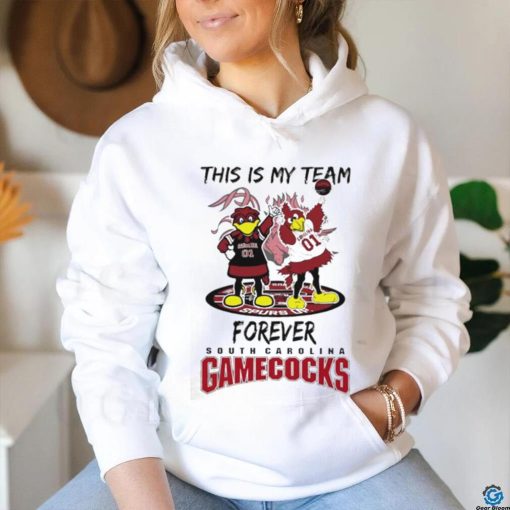 This is my team forever South Carolina Gamecocks mascot cheerleader shirt