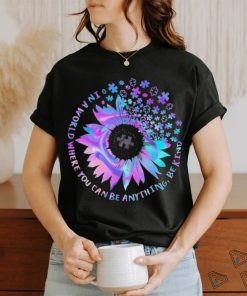 Tie Dye Be Kind Autism Awareness Kindness Sunflower Puzzle Shirt