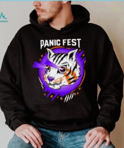 Tiger laser eyes panic fest shirt