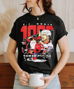 Tj Oshie 1000 Game Players Shirt