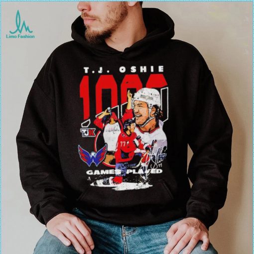 Tj Oshie Washington Capitals 1000 games played shirt