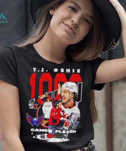 Tj Oshie Washington Capitals 1000 games played shirt