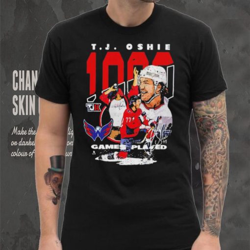 Tj Oshie Washington Capitals 1000 games played shirt