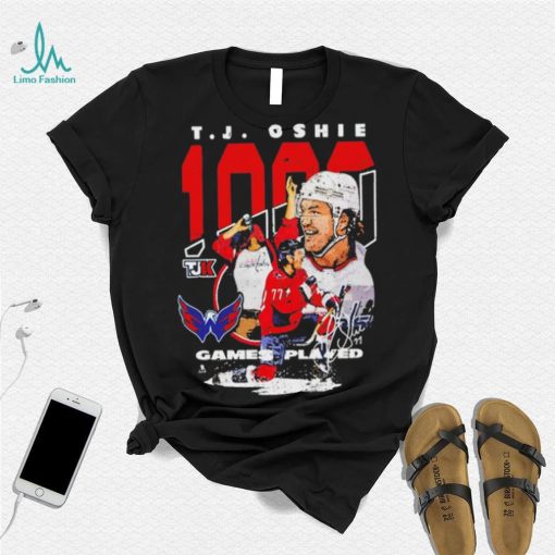 Tj Oshie Washington Capitals 1000 games played shirt
