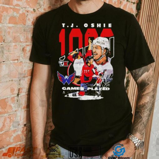 Tj Oshie Washington Capitals 1000 games played shirt