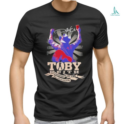 Toby Keith Country Of The Red White And Blue Signature Shirt