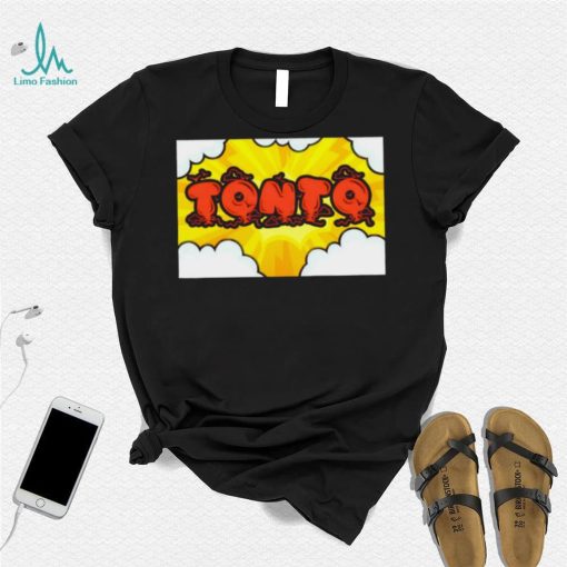 Tonto professional wrestler cloud logo shirt