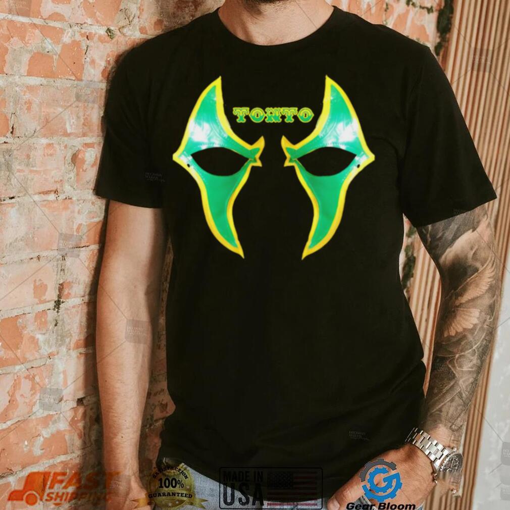 Tonto professional wrestler mask logo shirt Tonto professional wrestler mask logo shirt