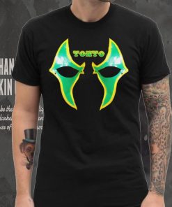Tonto professional wrestler mask logo shirt