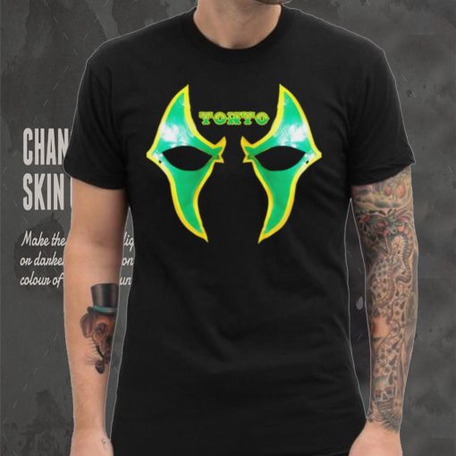 Tonto professional wrestler mask logo shirt
