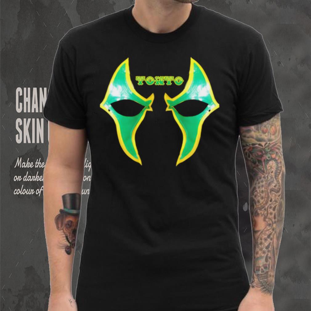 Tonto professional wrestler mask logo shirt Tonto professional wrestler mask logo shirt