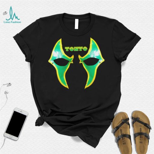 Tonto professional wrestler mask logo shirt