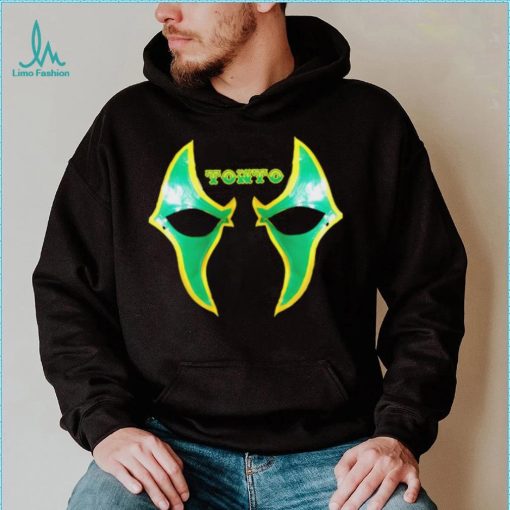 Tonto professional wrestler mask logo shirt