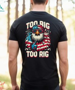 Too Big Too Rig American Eagle wearing sunglasses Usa Flag Election 2024 T Shirt, hoodie, sweater, long sleeve and tank top Too Big Too Rig American Eagle wearing sunglasses Usa Flag Election 2024 T Shirt