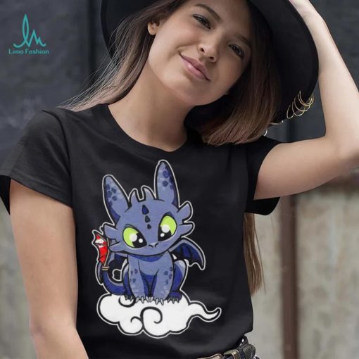 Toothless rides on the cloud cute shirt