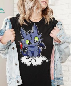 Toothless rides on the cloud cute shirt