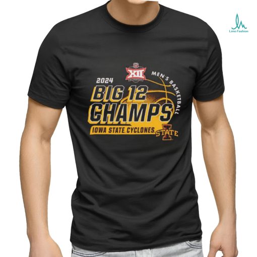 Top iowa state cyclones blue 84 2024 big 12 men’s basketball conference tournament champions locker room shirt