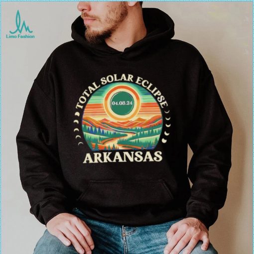 Total Solar Eclipse Arkansas 2024 retro shirt