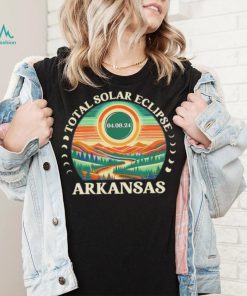 Total Solar Eclipse Arkansas 2024 retro shirt