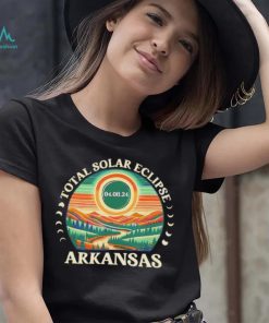 Total Solar Eclipse Arkansas 2024 retro shirt
