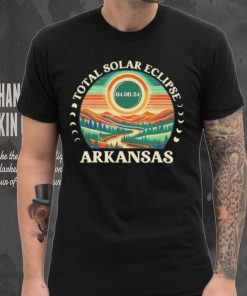 Total Solar Eclipse Arkansas 2024 retro shirt