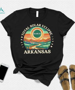 Total Solar Eclipse Arkansas 2024 retro shirt