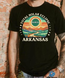 Total Solar Eclipse Arkansas 2024 retro shirt