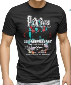 Tour 2024 Pixies 38th Anniversary 1986 2024 Thak You For The Memories Signatures Shirt