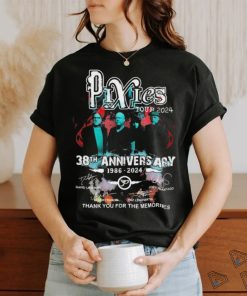 Tour 2024 Pixies 38th Anniversary 1986 2024 Thak You For The Memories Signatures Shirt