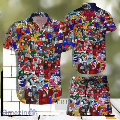 Transformer 80s Colorful Hawaiian Shirt, Short Unique Gift