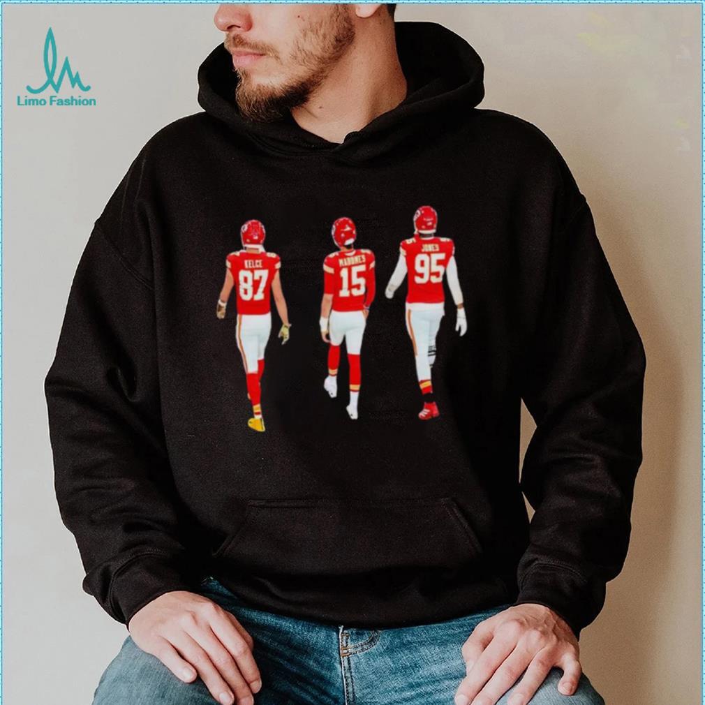 Travis Kelce Patrick Mahomes and Chris Jones walking shirt Travis Kelce Patrick Mahomes and Chris Jones walking shirt