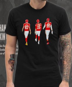 Travis Kelce Patrick Mahomes and Chris Jones walking shirt