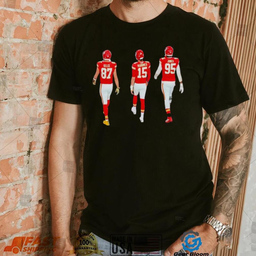 Travis Kelce Patrick Mahomes and Chris Jones walking shirt Travis Kelce Patrick Mahomes and Chris Jones walking shirt