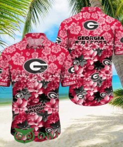 Trending Summer 2024 Georgia Bulldogs NCAA pink Flower Hawaiian Shirt